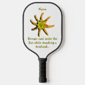 Ein Lichtstrahl des Glücks Pickleball Schläger (Vorderseite)