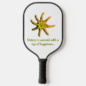 Ein Lichtstrahl des Glücks Pickleball Schläger (Rückseite)