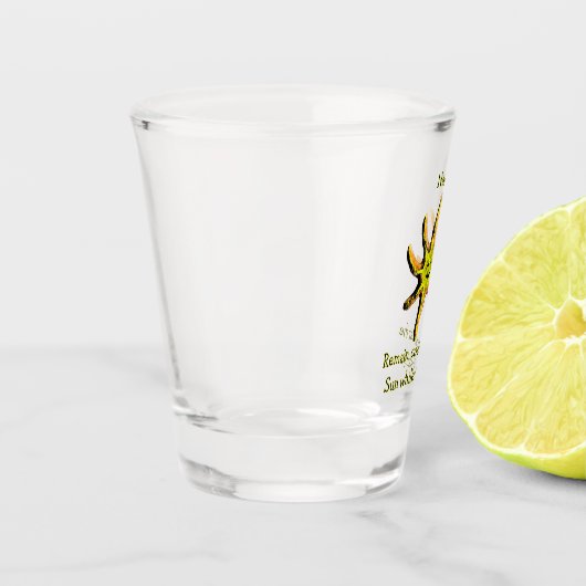 Ein Lichtstrahl des Glücks Schnapsglas (Links)