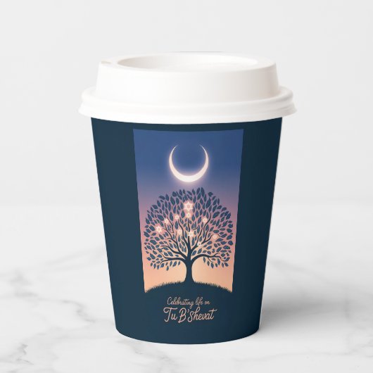 Ein Lichtstrahl Pappbecher (Rückseite)