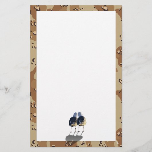 Ein Liebe-Brief an die Schweden - Herz in Camoufla Briefpapier (Vorderseite)