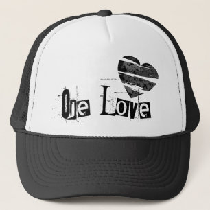 Ein Liebe-Herz-Schwarzes Truckerkappe