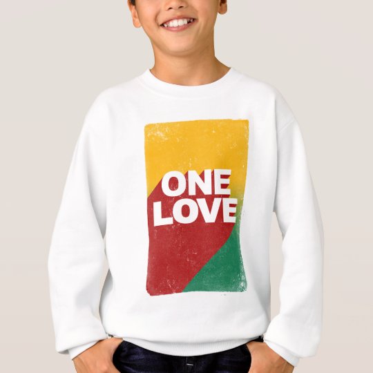 Ein Liebe-Plakat Sweatshirt