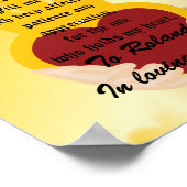 Ein Liebe Pledge Poster individualisieren (Ecke)