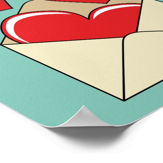 Ein Liebe Poster (Ecke)