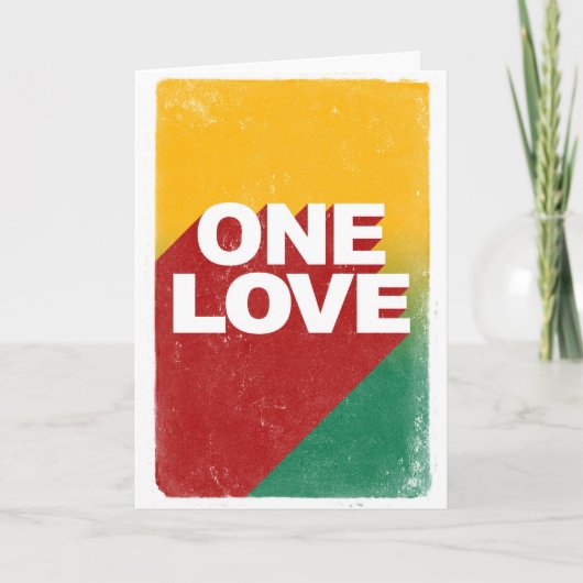 Ein Liebe-Poster Feiertagskarte (Vorderseite)