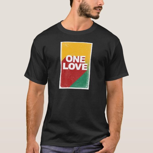 Ein Liebe-Poster T-Shirt (Vorderseite)