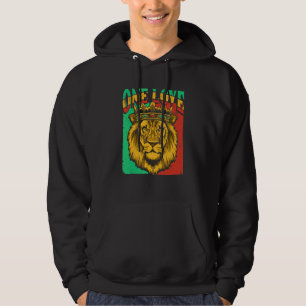 Ein Liebe Rasta Löwe jamaikanischer Stolz Reggae A Hoodie
