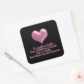 Ein Liebe-Weihnachtsaufkleber für Mütter Quadratischer Aufkleber (Umschlag)