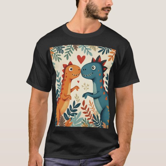 ein liebender Dinosaurier T-Shirt (Vorderseite)