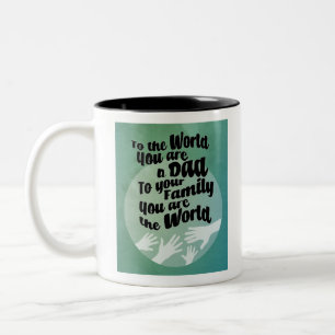 Ein liebender Vater  Zweifarbige Tasse