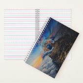 Ein liebendes Paar am Rand eines Cliff-Einsatzes Notizblock (Innen)