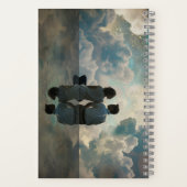 Ein liebendes Paar am Rand eines Cliff-Einsatzes Notizblock (Rückseite)