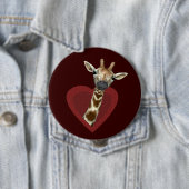 Ein liebes Herz für Giraffen Button (Beispiel)