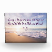 Ein Liebes verlieren Fotoblock (Vorderseite)