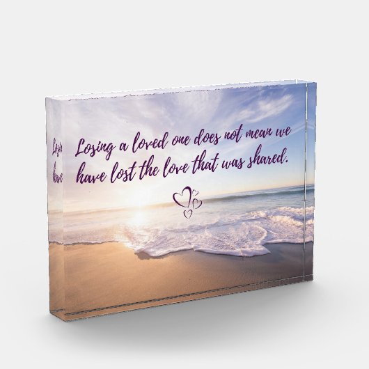 Ein Liebes verlieren Fotoblock (Links)