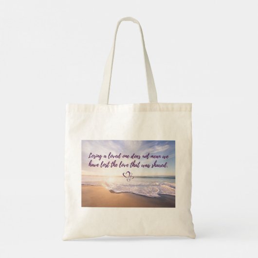 Ein Liebes verlieren Tragetasche (Rückseite)