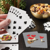 Ein Liebesbrief und eine Gitarre für Dich Spielkarten (In Situ)