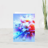 Ein Liebesfunke. Dankeskarte (Rückseite)