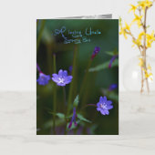 Ein liebevoller Onkel, Beileidskarte Karte (Gelbe Blume)