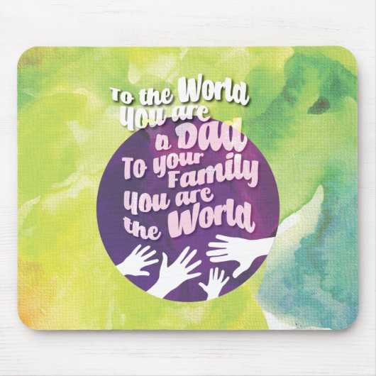 Ein liebevoller Vater Mousepad (Vorne)