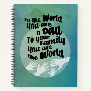 Ein liebevoller Vater Notizblock