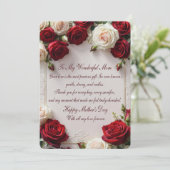 Ein liebevolles Muttertagsgefühl Feiertagskarte (Stehend Vorderseite)