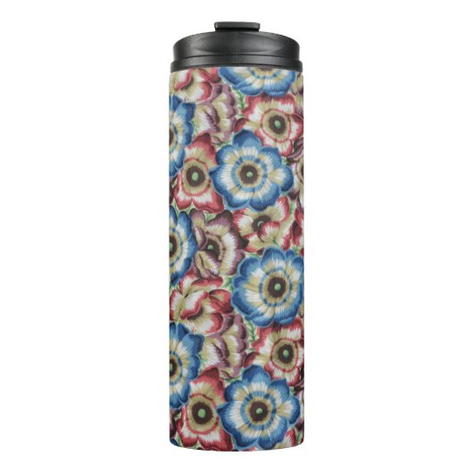 Ein lieblicher Philip Jacobs Fabric Anemone Tumble Thermosbecher (Vorderseite)