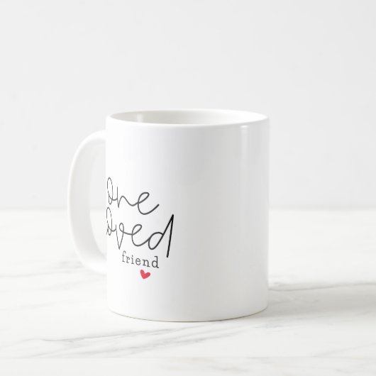 Ein liebter Freund. Kaffeetasse (Vorderseite Links)