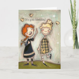 Ein Lied und ein Lächeln - Geburtstagskarte Karte