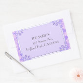 Ein Lila Blumenlicht Rechteckiger Aufkleber (Umschlag)