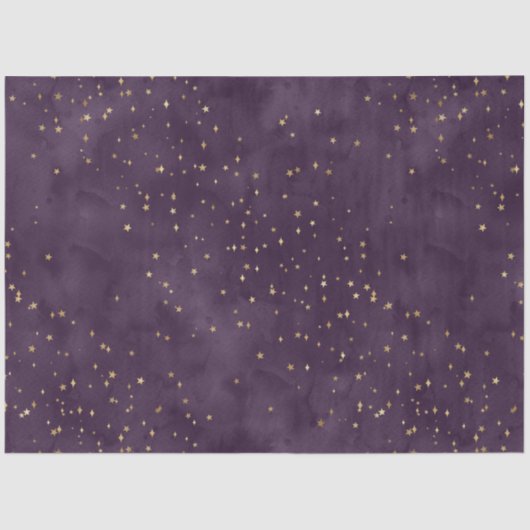 Ein Lila Design der Starry Night Series 11 Seidenpapier (Vorderseite)
