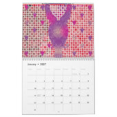 ein lila Hintergrund mit Punkten Kalender (Jan 2027)