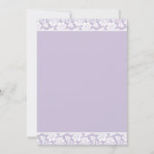 Ein Lila Iris Wedding Invitation Set Einladung (Rückseite)