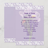 Ein Lila Iris Wedding Invitation Set Einladung (Vorne/Hinten)