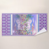 Ein lila Paradies Badehandtuch (Badehandtuch)