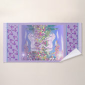 Ein lila Paradies Badehandtuch (Badehandtuch)
