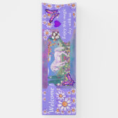 Ein lila Paradies Banner (Vertikal)