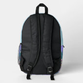 Ein lila Paradies Bedruckter Rucksack (Rückseite)