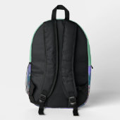 Ein lila Paradies Bedruckter Rucksack (Rückseite)