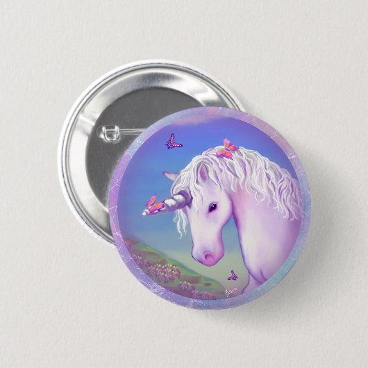 Ein Lila Paradies Button (Vorne & Hinten)