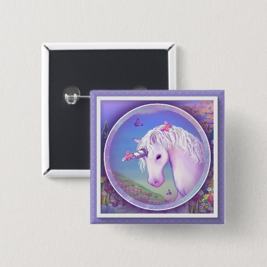 Ein Lila Paradies Button (Vorne & Hinten)