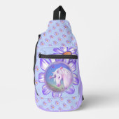 Ein lila Paradies Crossbody Bag (Vorderseite)