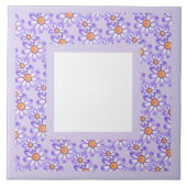 Ein lila Paradies, das sich durch einen Deich/Schm Fliese (Vorderseite)