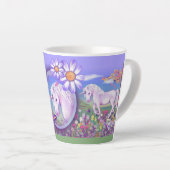 Ein lila Paradies der Latte Tasse (Rechte Ecke)