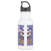 Ein lila Paradies Edelstahlflasche (Rückseite)