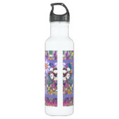 Ein lila Paradies Edelstahlflasche (Rückseite)