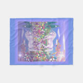 Ein Lila Paradies Fleecedecke (Vorderseite (Horizontal))