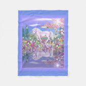 Ein Lila Paradies Fleecedecke (Vorderseite)