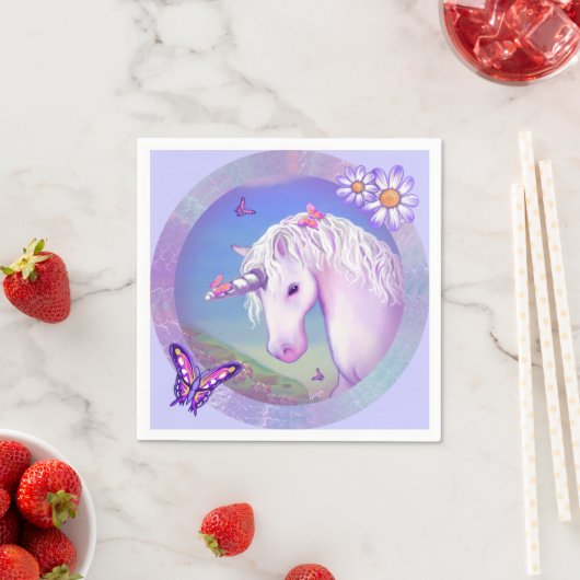 Ein Lila Paradies für Napkins Serviette (Beispiel)